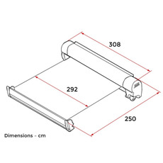 Miniature STORE F45 S 3.00 M VW T5/T6 MULTIVAN TRANSPORTER EMPATTEMENT LONG BLACK TOILE GREY N° 2