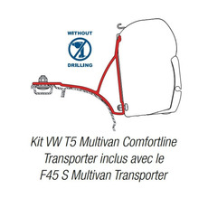 Miniature STORE F45 S 3.00 M VW T5/T6 MULTIVAN TRANSPORTER EMPATTEMENT LONG BLACK TOILE GREY N° 3