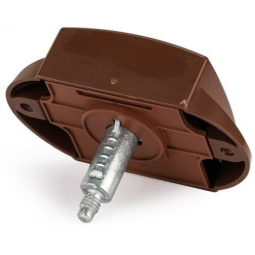 SERRURE PUSH-LOCK PLACARD SANS ENCOCHE MARRON - DECMO