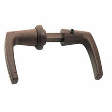 POIGNEE POUR CARRE 7MM + ROSACE MARRON