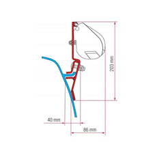 Miniature KIT ADAPTATEUR F35PRO SUR VW T3 - FIAMMA N° 0