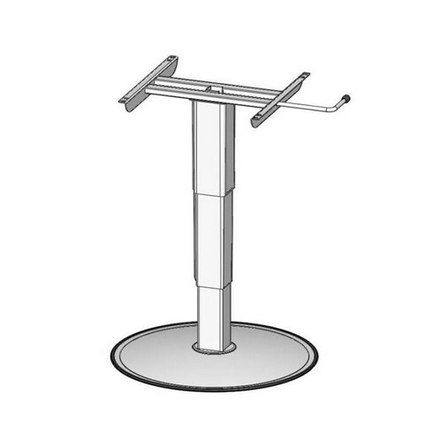 PIED DE TABLE TELESCOPIQUE de 320 a 695 mm A POSER - ILSE TECHNIK