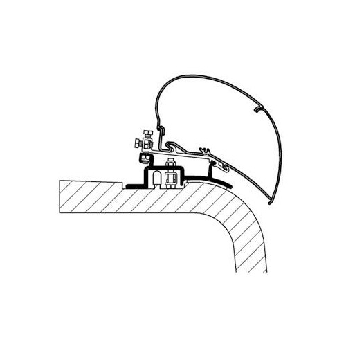 KIT ADAPTATEUR OMNISTORE 6300 SUR DUCATO AVANT 2006 - THULE
