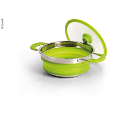 Miniature FAIT-TOUT 2L REPLIABLE EN ACIER INOX ET SILICONE VERT - CAMP4 N° 0