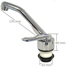 Miniature Robinet Mitigeur à contacteur + flexible FLORENZ raccord tetine 10/12mm - COMET N° 2