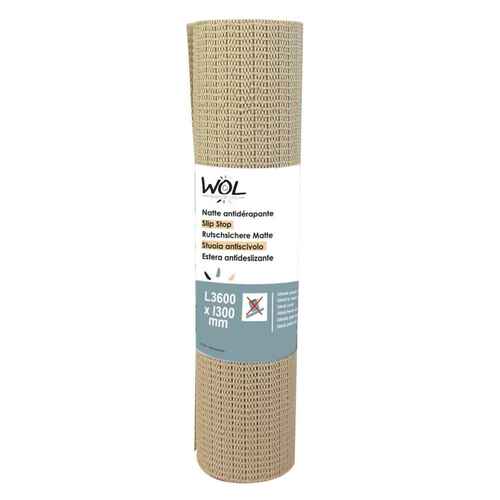 Natte-Tapis antidérapant 360 cm x 30 cm beige - INCASA - CAMP4