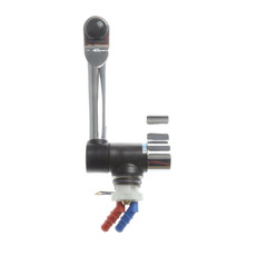 Miniature Robinet mélangeur rabattable avec contacteur série 2005 chrome raccord tétine 10/12mm - REICH N° 0