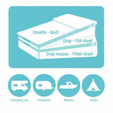 Miniature Lit tout fait 140 x 190 cm PCD (Côté Droit) DODDY – VIA MONDO  N° 2