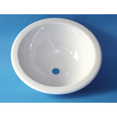 Miniature LAVABO ENCASTRABLE ROND EN PLASTIQUE BLANC Ø30 cm N° 0