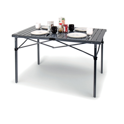  TABLE PLIANTE ALUMINIUM ANTHRACITE RAUMA II - 120X70CM - CAMP 4 - CAMP4