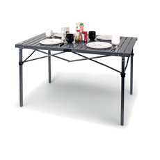 Miniature  TABLE PLIANTE ALUMINIUM ANTHRACITE RAUMA II - 120X70CM - CAMP 4 N° 0