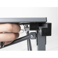 Miniature  TABLE PLIANTE ALUMINIUM ANTHRACITE RAUMA II - 120X70CM - CAMP 4 N° 1