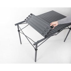 Miniature  TABLE PLIANTE ALUMINIUM ANTHRACITE RAUMA II - 120X70CM - CAMP 4 N° 5