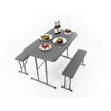 Miniature  SET DE CAMPING EASY - 1 TABLE 105X65cm + 2 BANCS - CAMP 4 N° 0