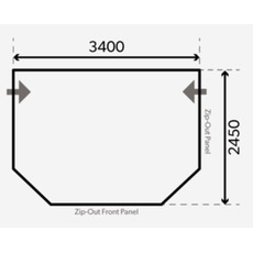 Miniature Auvent ériba et surbaissée gonflable POP AIR  340 - KAMPA N° 4