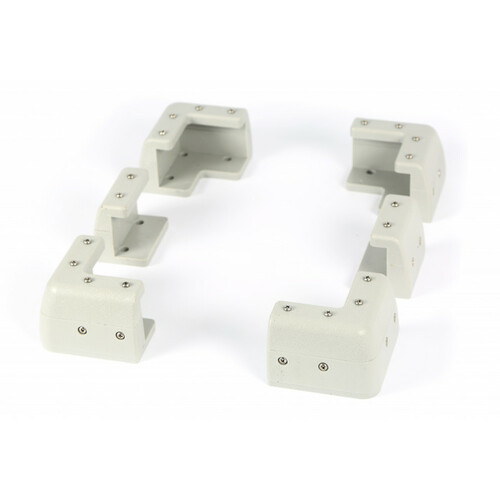 Kit 4 angles et 2 T pour panneaux solaire jusqu'à 40mm d'épaisseur - ENERGIE MOBILE