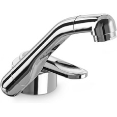 Miniature ROBINET AC539 Mitigeur chrome avec contacteur longueur de bec 190 mm raccord tétine 10/12mm- COMET N° 0