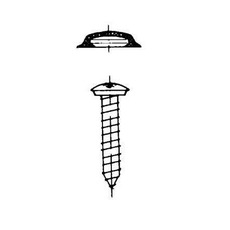 Miniature 20 X VIS 3.9 X 22 MM + CAPUCHONS BLANC - MASIS N° 1