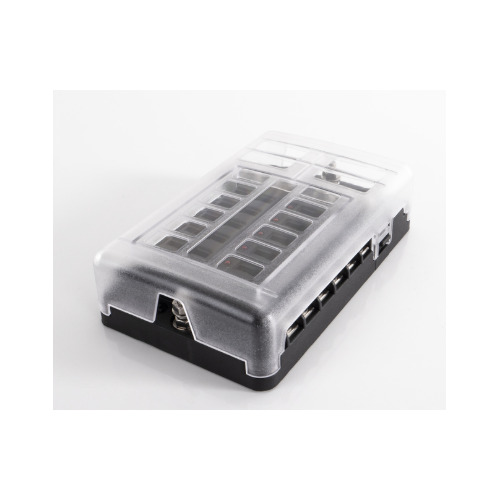 Boitier porte fusibles 12 circuits entrée/sortie DC + et - - REIMO