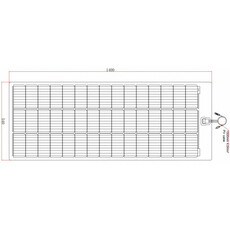 Miniature Panneau solaire souple PERC FLEX 12V -145W - TEDLAR NOIR - ETFE POLYMERE - ENERGIE MOBILE N° 1