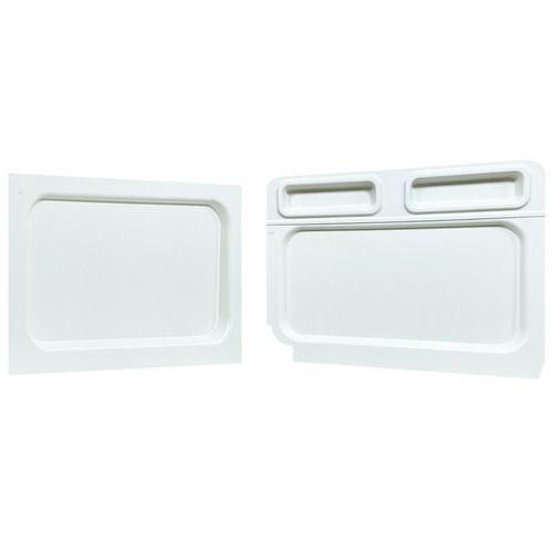 Panneau habillage de paroi intérieure coté salon  + Porte coulissante - EFFET CUIR - Ducato, Boxer, Citroën - MASIS