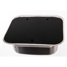 Miniature Evier avec couvercle - 415 x 365 - INOX - CARBEST  N° 1