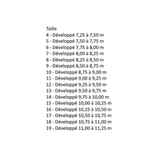 Miniature AUVENT TRADITIONNEL POUR CARAVANE ÉGÉE ACIER TAILLE 15 / 270 N° 6