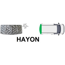 NRF Rideaux isolants pour fenêtres arrières - HAYON VW T2 - T3 - 1979 - 1990 - NRF