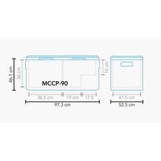 Miniature Glacière portable à compression MCCP-90 AC/DC Dual Zone - MESTIC N° 1