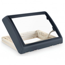 Miniature Lanterneau SEITZ Midi heki style avec barre de levage 700 x 500 COULEUR GRIS aération permanente - DOMETIC N° 0