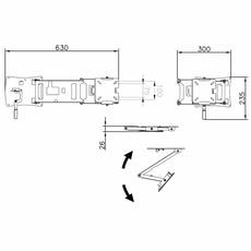 Miniature Support TV pour téléviseur LCD de camping-car mural articulé Taille L - CTA N° 1