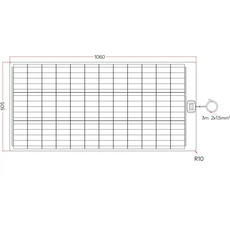 Miniature Panneau solaire SOUPLE 105WN 12V à haut rendement - TEDLAR NOIR -FPE - ENERGIE MOBILE  N° 5