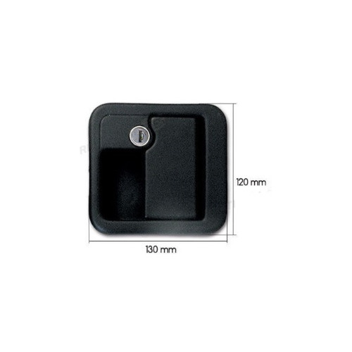 POIGNEE EXTERNE 1059 NOIRE + CLES - FAP