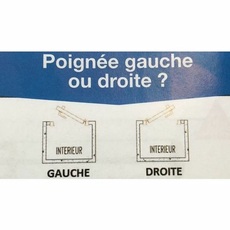 Miniature SERRURE EXTERIEURE DROITE EUROPA NOIRE + CLES - ZADI N° 2