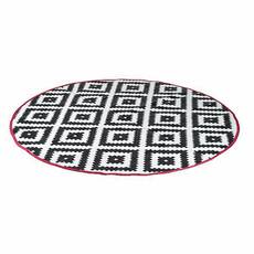 Miniature TAPIS FALCONWOOD ROND 200CM ø NOIR ET BLANC - BO CAMP N° 0