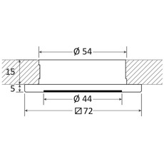 Miniature Spot LED IP66 encastrement Propus blanc N° 1