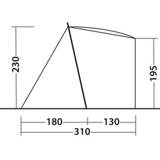 Miniature AUVENT ARRIERE INDEPENDANTE SANDCREST L - VW T5/T6 / VITO / TRAFIC / SPACE TOURER... - SANDCREST  N° 1