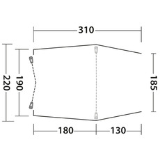 Miniature AUVENT ARRIERE INDEPENDANTE SANDCREST L - VW T5/T6 / VITO / TRAFIC / SPACE TOURER... - SANDCREST  N° 7