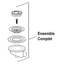 Miniature Siphon et bouchon (trou de 44 mm uniquement)- THETFORD N° 1