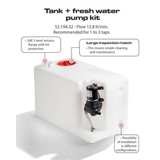 Miniature Kit réservoir + autoclave 117 Litres 12 Volts 12.8 Litres/minute N° 2