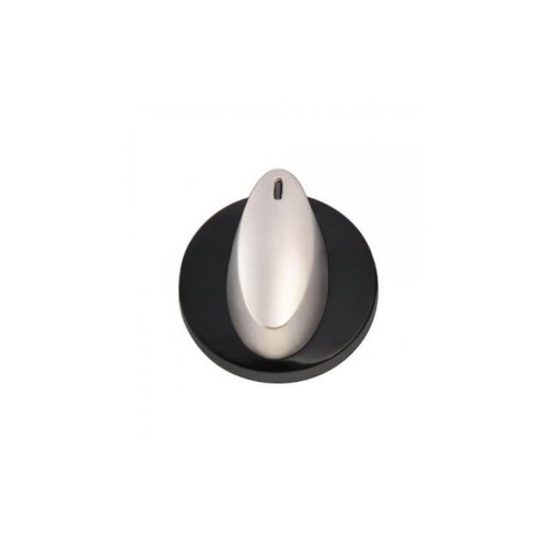 BOUTON ROTATIF NOIR CHROME Ø34MM - CAN