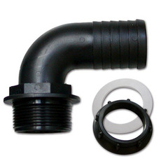 Miniature Raccord coudé grand épaulement Ø 40 mm filetage 1/2 N° 1