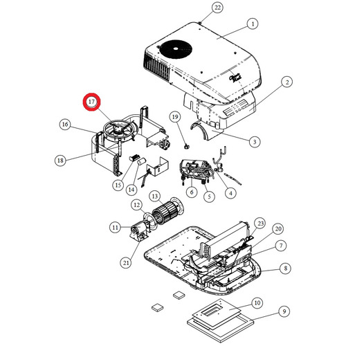 VENTILATEUR EXTERIEUR MACH 8 HP N°17- COLEMAN