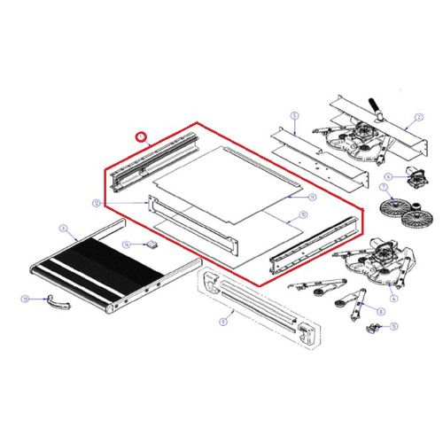 Cadre de montage - pièce de rechange Thule convient pour Slide-Out Step G2 N°1- THULE