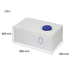 Miniature Réservoir rigide eau potable 163 L - OSCULATI N° 1