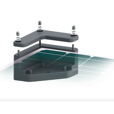 Miniature UNIFIX 1.C40 - supports pour fixation à plat - pour panneaux solaires cadre 40mm (colle Sika + dégraissant inclus) - UNITECK N° 0