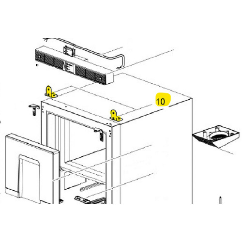 2 Supports pour Habillage Contrôles T1152- THETFORD
