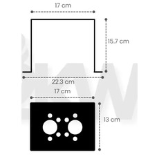 Miniature Support de montage pour chauffage suspendu 2KW - AUTOTERM N° 2