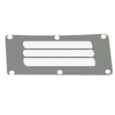 Miniature Grille aération inox 67x127 mm - AVEC MOUSTIQUAIRE N° 0