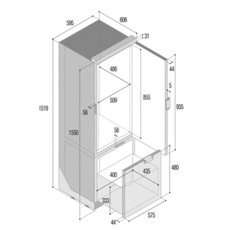 Miniature Réfrigérateur-congélateur SLIM250 - NOIR - VITRIFRIGO N° 2